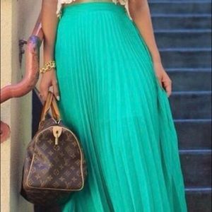 Lauren Conrad Chiffon Maxi Shirt in Turquoise